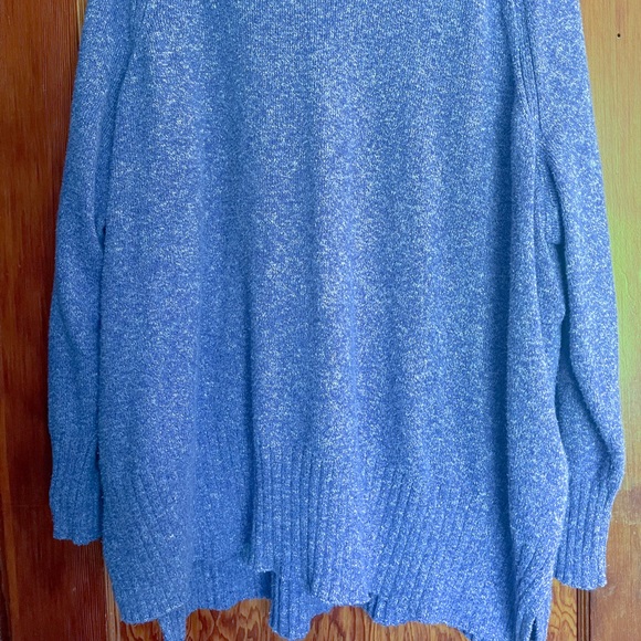 Old Navy XXL blue sweater - blue oversized sweater - blue speckled sweater - Picture 2 of 4